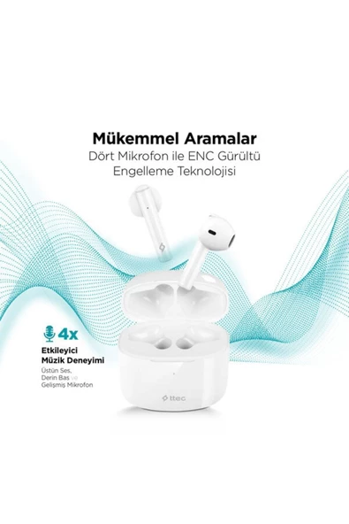 Ttec Airbeat Lite 2 Gerçek Kablosuz TWS Bluetooth Kulaklık - 2