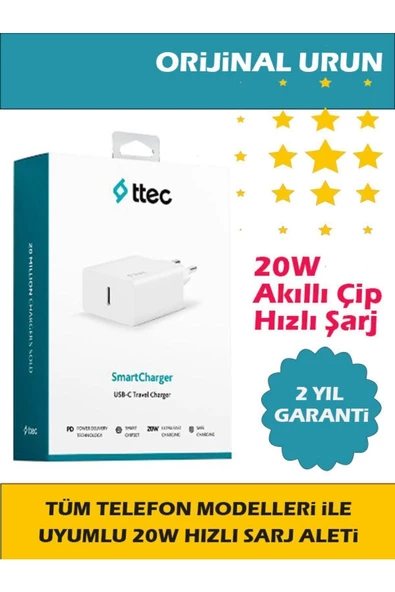 Ttec 20w Hızlı Şarj Tüm Telefonlarla Uyumlu Güç Adaptörü