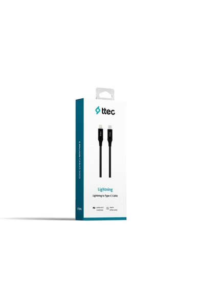 Ttec 2DK40B 1.5 m Siyah Type-C to Lightning Hızlı Şarj Kablosu - 4
