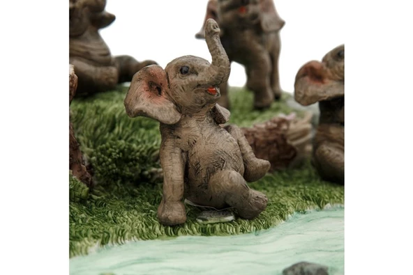 Pretty Neşeli Filler Biblo 20x15 Cm - 3