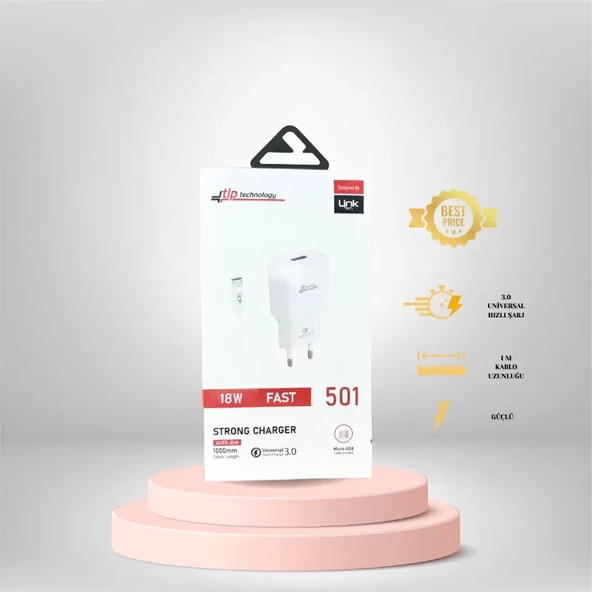 501 Strong Micro USB 18W Şarj Cihazı