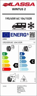 195/65R16C 104/102R WINTUS 2 LASSA - 4