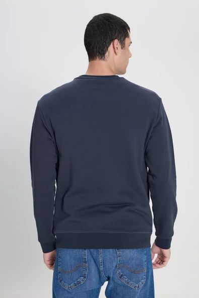 Lee L242502003 Antrasit Erkek Büyük Lee Yazılı İki İplik Sweat - 4