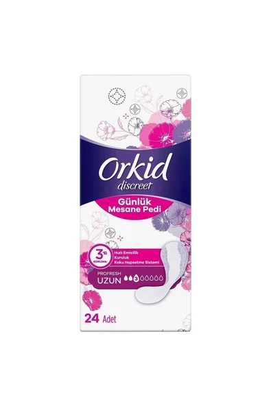 Orkid Günlük Mesane Ped Uzun 24 Lü