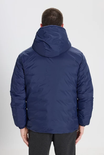 Wrangler W242643900 Mavi Erkek Çift Taraflı Multi Boydan Fermuarlı Gizli Kpüşonlu Mont - 7