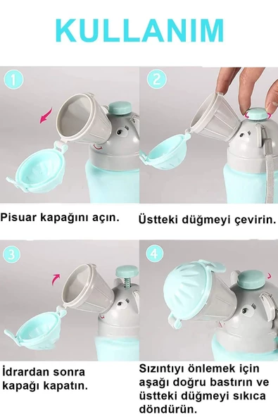 Trade Bazaar Taşınabilir Fincan Çocuk Bebek Pisuar Acil Tuvalet Çocuk Lazımlık İdrar Kutusu - 3
