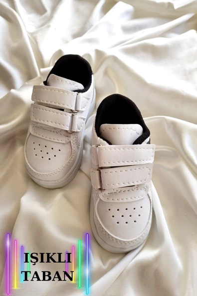 Unisex Işıklı Bebek Spor Hafif Taban Sneaker Ayakkabı Ilk Adım Ayakkabısı Bebek Ortopedik Ilk Adım Ayakkabısı Yeni Sezon Işıklı