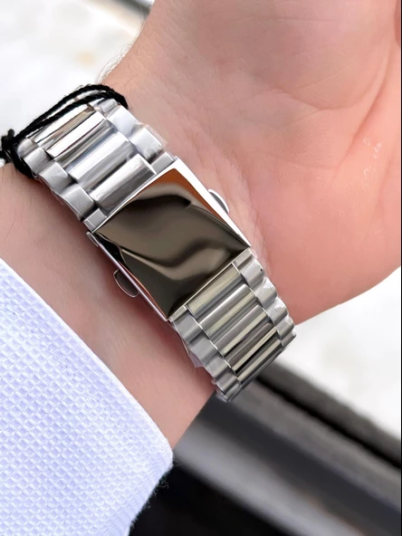 Ferrucci Tsuyosa Model Çelik Kordon Takvimli Kadran 30 Mt Suya Dayanıklı Erkek Kol Saati EFC.03223.4 - Resim 5