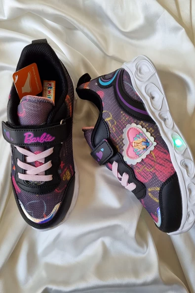 Kız Çocuk Hafif Yumuşak Ve Ortopedik Işıklı Yürüyüş Ve Spor Ayakkabısı - Resim 9