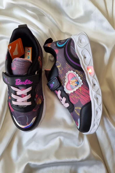 Kız Çocuk Hafif Yumuşak Ve Ortopedik Işıklı Yürüyüş Ve Spor Ayakkabısı - Resim 7