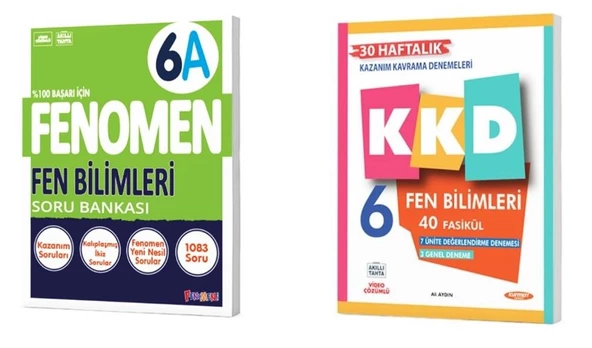 Kurmay Yayınları 6. sınıf KKD Fen Bilimleri Fasikül + Fen Bilimleri Soru Bankası (A)