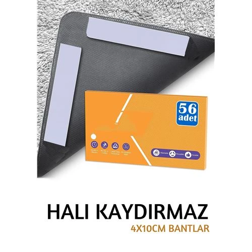 ModaCar Halı Kayma Önleyici Yapışkan 56 Adet Flamme Design