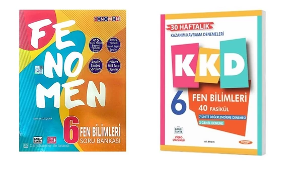 Kurmay 6.Sınıf KKD Fen Bilimleri + Fenomen Fen (B) Soru Bankası