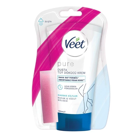 Veet Pure 150ml Duşta Tüy Dökücü Krem Hassas Ciltler