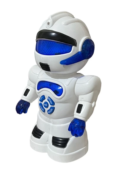 Robot Çarp Dön Sesli Işıklı 15 fonksiyonlu Robot 25 Cm - 3