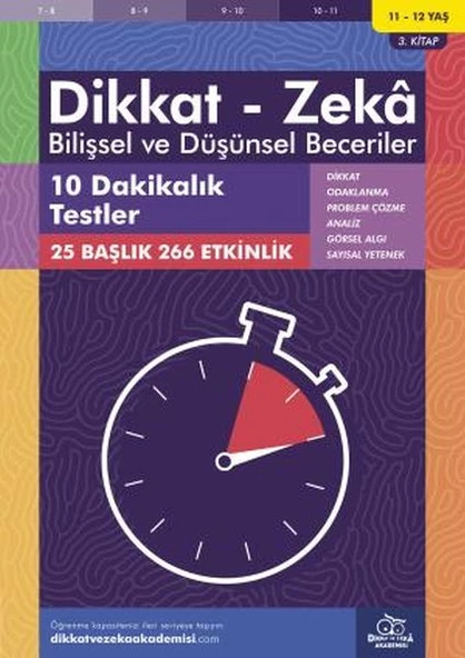 10 Dakikalık Testler (11-12 Yaş) - Dikkat Zeka