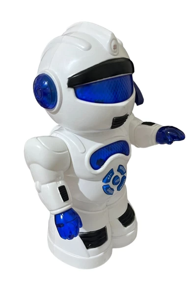 Robot Çarp Dön Sesli Işıklı 15 fonksiyonlu Robot 25 Cm - 4