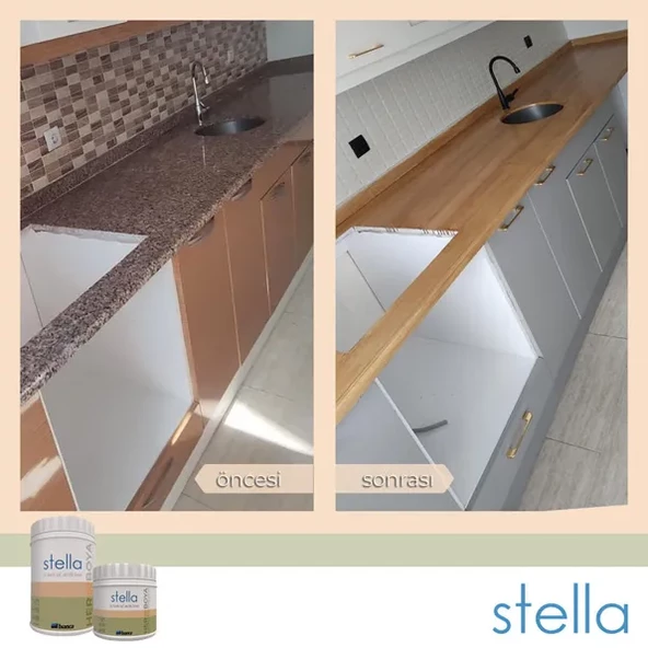 Bianca Stella Su Bazlı Saf Akrilik Boya - Ceviz 0.25 Lt (Ahşap Renkler) - Resim 4