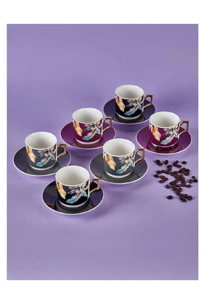 Neva 6lı kahve fincanı takımı 100ml N3503 - 3