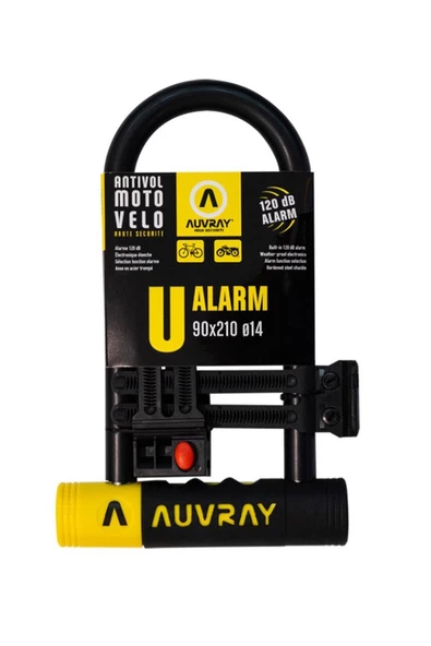 Auvray 120 db Alarmlı U Kilit 90x210 14 mm 780-UA90210AUV