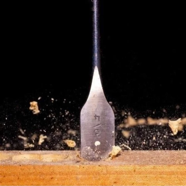 Maier Ø16mm. Ahşap Yaprak Matkap Ucu Bits Saplı Ağaç Delme Ucu Boy 152mm. MAWB16 - 5