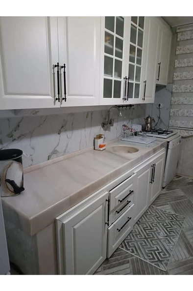 Renkli Duvarlar Alternatif Kaplama UV PVC Mermer Panel Calcatta 1 Adet 60x120cm Ev Ofis Otel Duvar Kaplama Paneli - 3