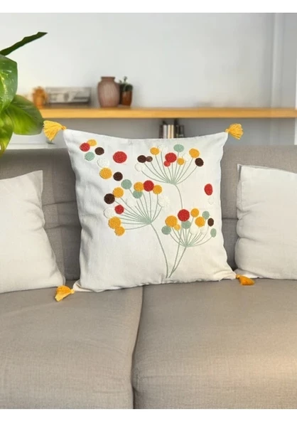 NİVEMESHOME POLEN NAKIŞLI KIRLENT KILIFI 45X45 - 2