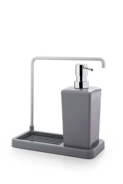 Prima Nova Luna Askılı Mutfak Sıvı Sabunluk-gri - Resim 2