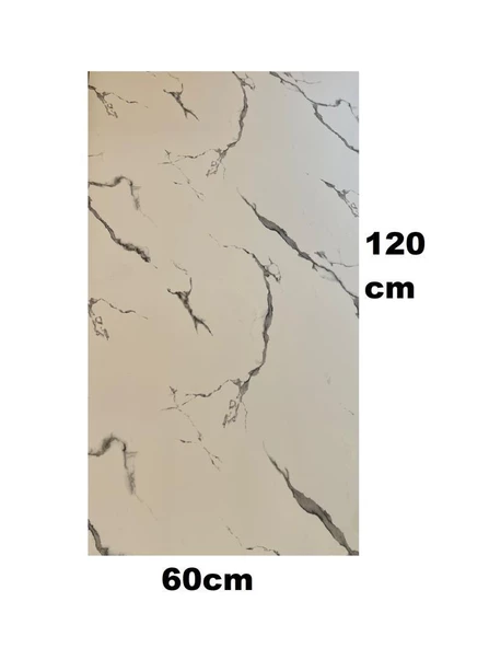 Renkli Duvarlar Alternatif Kaplama UV PVC Mermer Panel Calcatta 1 Adet 60x120cm Ev Ofis Otel Duvar Kaplama Paneli - 2