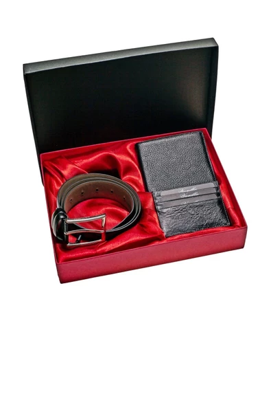 Hakiki Deri Cüzdan - Kartlık - Kemer Hediye Set Lüks Model Özel Set Kutusunda - Hediye Paketinde İsim Baskılı ürün görseli