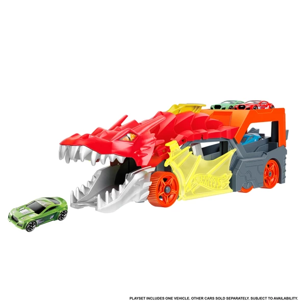 HOT WHEELS CITY DRAGON LAUNCH TRANSPORTER EJDERHA ŞEKİLLİ FIRLATICI - 2