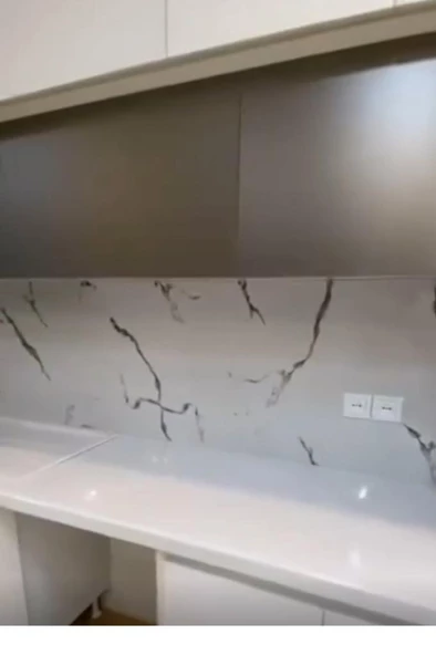 Renkli Duvarlar Alternatif Kaplama UV PVC Mermer Panel Calcatta 1 Adet 60x120cm Ev Ofis Otel Duvar Kaplama Paneli - 5