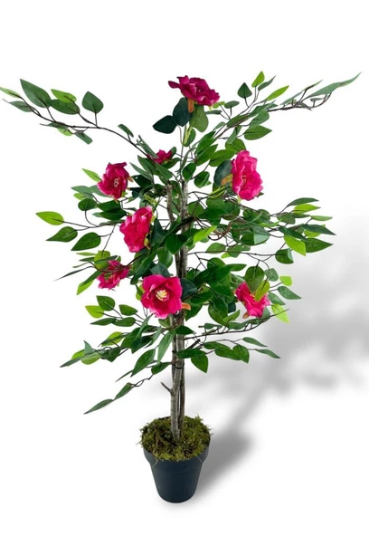 Yapay Ağaç Fuşya Nilüfer Ağacı 90cm - 5