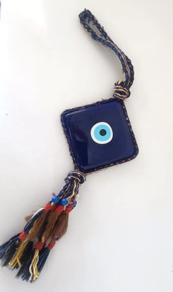 Keçi Kılı İp Cam Nazar Boncuğu Kötü Göz Kovucu Ağaç Duvar Kapı Balkon Dekorasyonu Nazarlık Duvar Ağaç Ev Süsü - 4