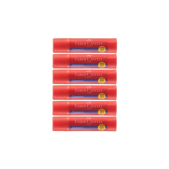 Faber Castell Stick Yapıştırıcı 20 Gr. - 6 Adet
