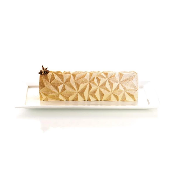 Silikomart Dıamond Buche-Set Silikon Elmas Desenli Yuvarlak - Resim 2