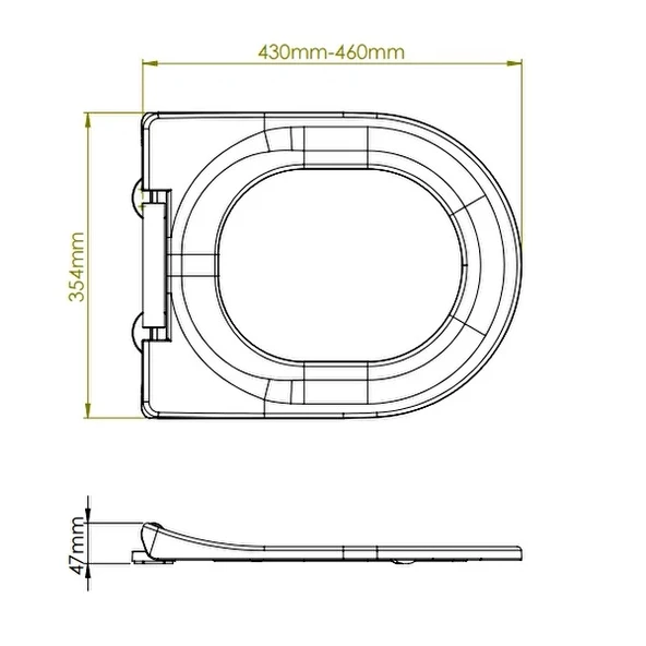 Sedef Yavaş Kapanan Amortisörlü Klozet Kapağı - 3
