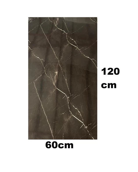 Renkli Duvarlar Alternatif Kaplama UV PVC Mermer Panel Shadow 1 Adet 60x120cm Ev Ofis Otel Duvar Kaplama Paneli - Resim 2