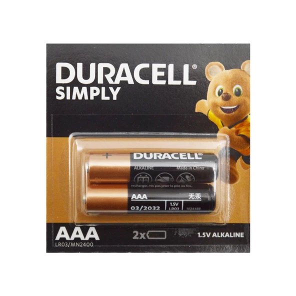 Duracell Simply Alkalin AAA İnce Pil 20 li - Resim 2
