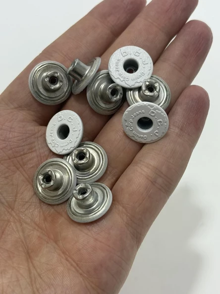 Pirinç Kot Pantolon Düğmesi 17mm 10 Adet (Tek Taraf) - 3