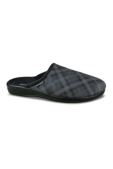 Ceyo Nomi Atlas-10 Anatomik Kareli Kışlık Erkek Terlik - 2