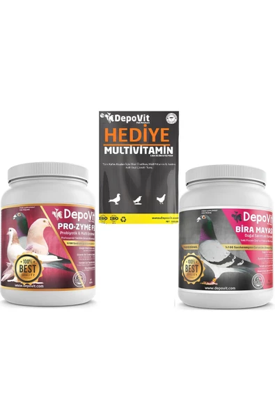 2'Lİ DESTEK SETİ (HEDİYELİ ÜRÜN) DEPOVİT BİRA MAYASI+DEPOVİT PROZYME F5 PROBİYOTİK VE MULTİENZİMLER