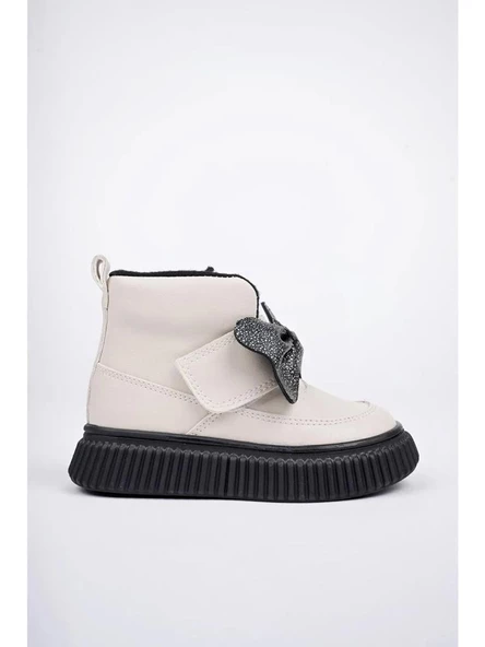 Papuçcity Arzen 03043 Kız Çocuk Bebe Fiyonklu Termal Bot - 3