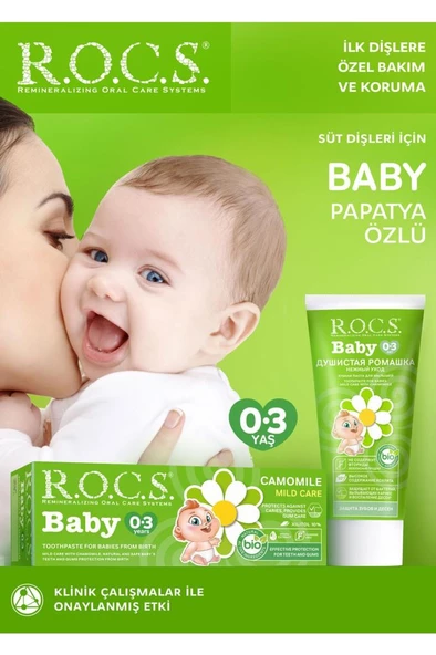 Rocs Baby 0-3 Yaş Papatya Özlü Diş Macunu 35 Ml