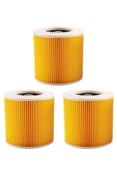 Karcher WD 3 Premium Uyumlu Süpürge Silindirik Filtresi 3 Adet