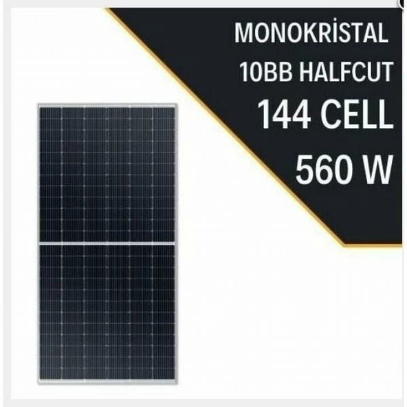 GÜNEŞ PANELİ 560 WATT 24 VOLT 10BB-HALF CUT 144 HÜCRE MONO KRİSTAL-2278×1134×35 mm LEXRON