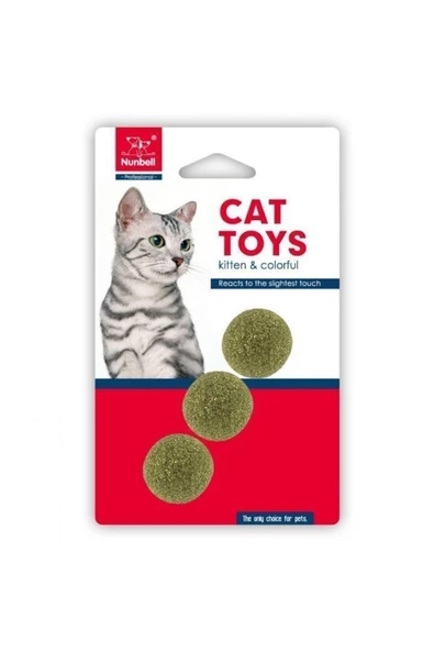 Nunbell Kedi Oyuncagı Catnip Top 2,5cm