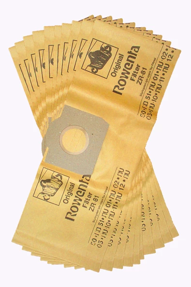 RB50 KAĞIT 10ad KD013 Rowenta RU 461 Süpürge Toz Torbası 10 Adet KAĞIT