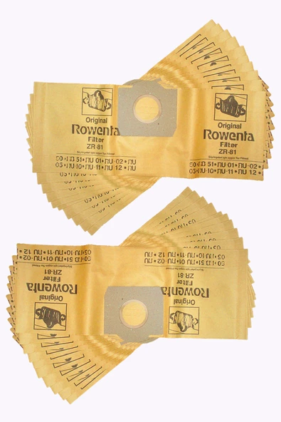 RB50 KAĞIT 20ad KA012 Rowenta RU 461 Süpürge Toz Torbası 20 Adet KAĞIT ürün görseli 1