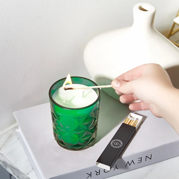 Selka Home Cloud Organik Cam Bardak Mum - 4